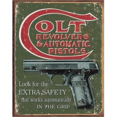 Colt Extra Safety Tin Sign
